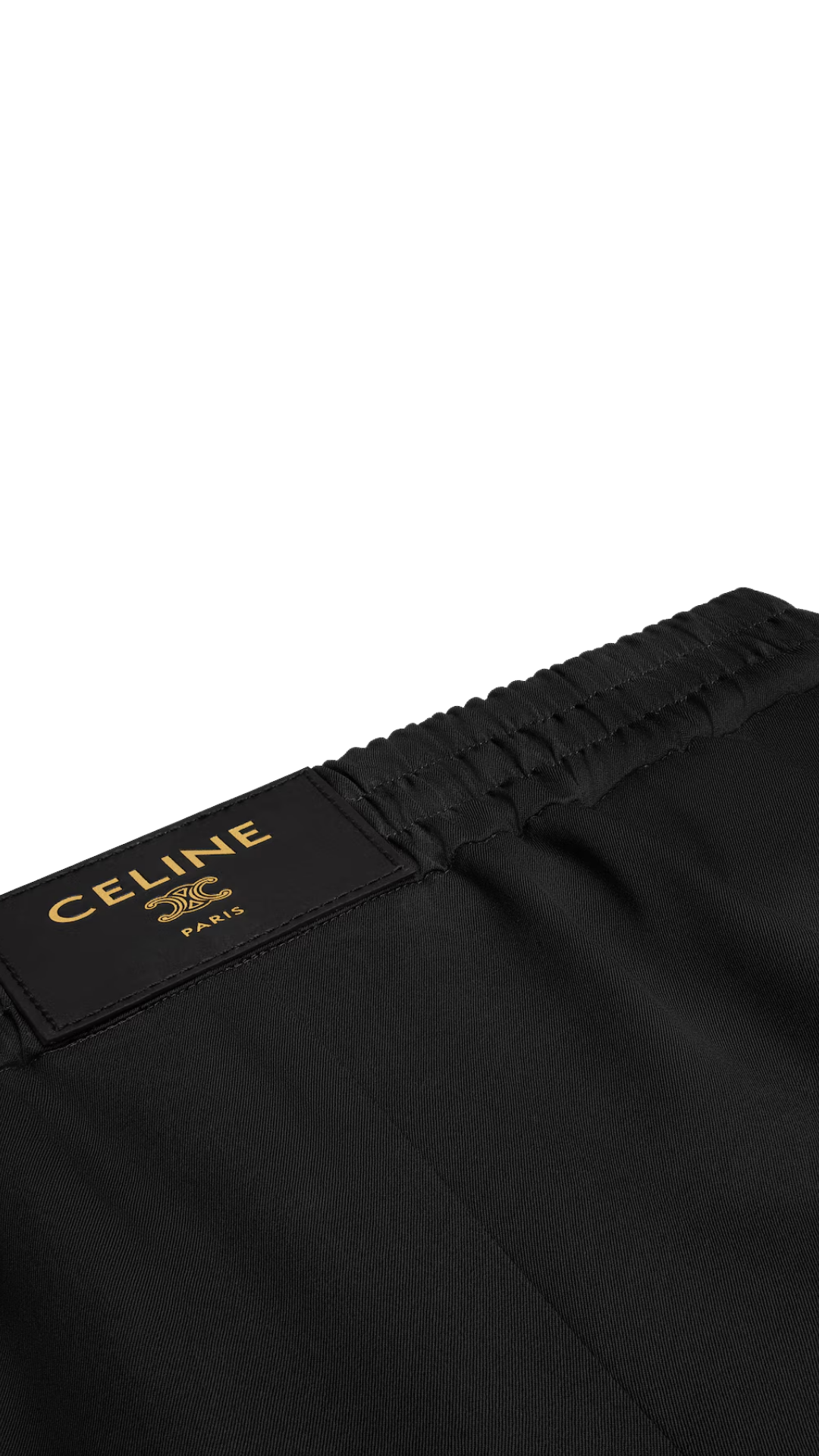 Shorts in Wool Twill in Black