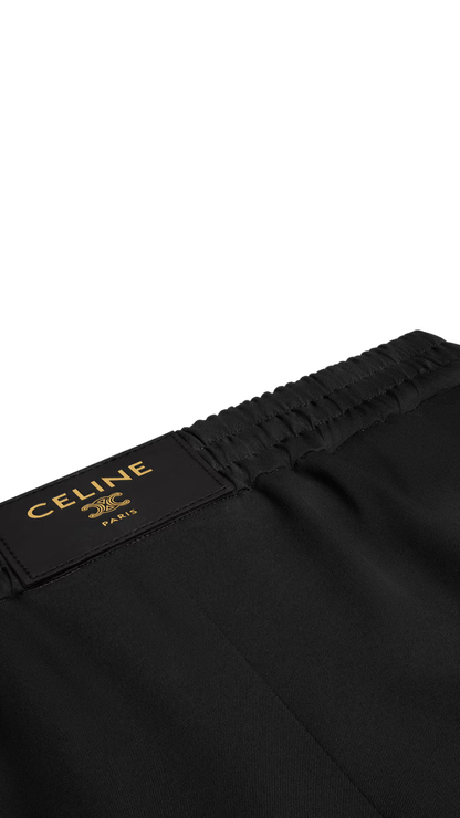 Shorts in Wool Twill in Black