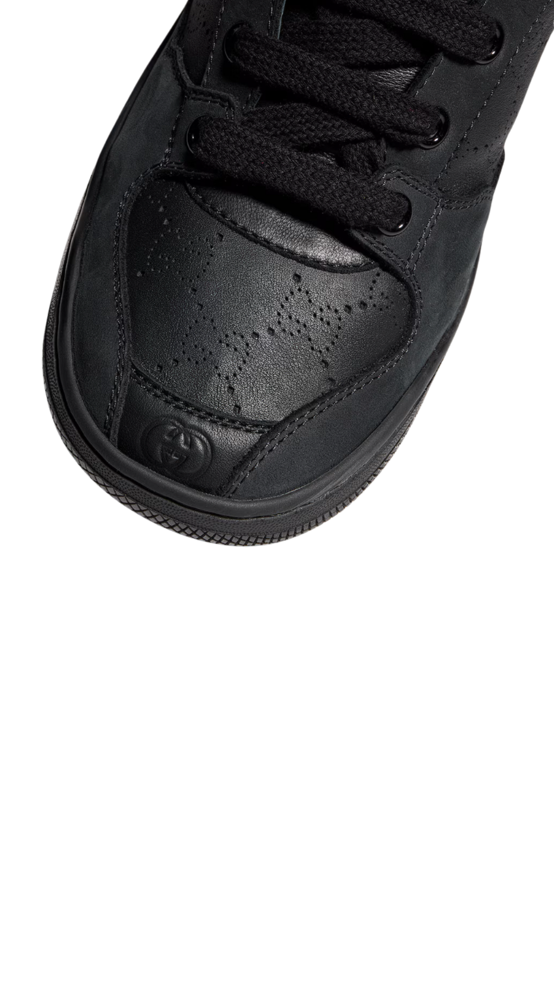 Screener Sneaker in Black GG Leather