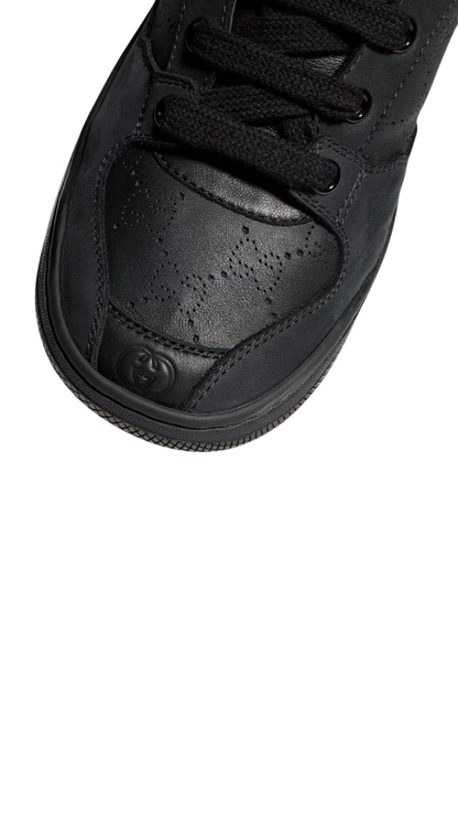 Screener Sneaker in Black GG Leather