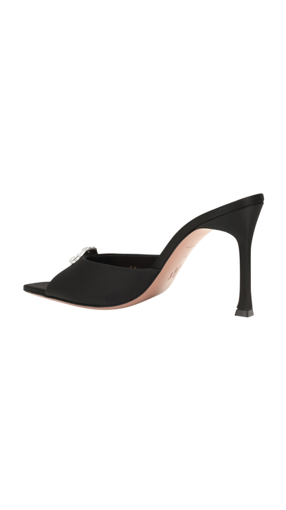 Mini Camelia Slipper 95 Black Nappa