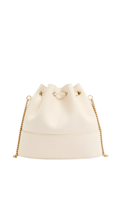 Mini VLogo Signature Bucket Bag In Nappa Leather
