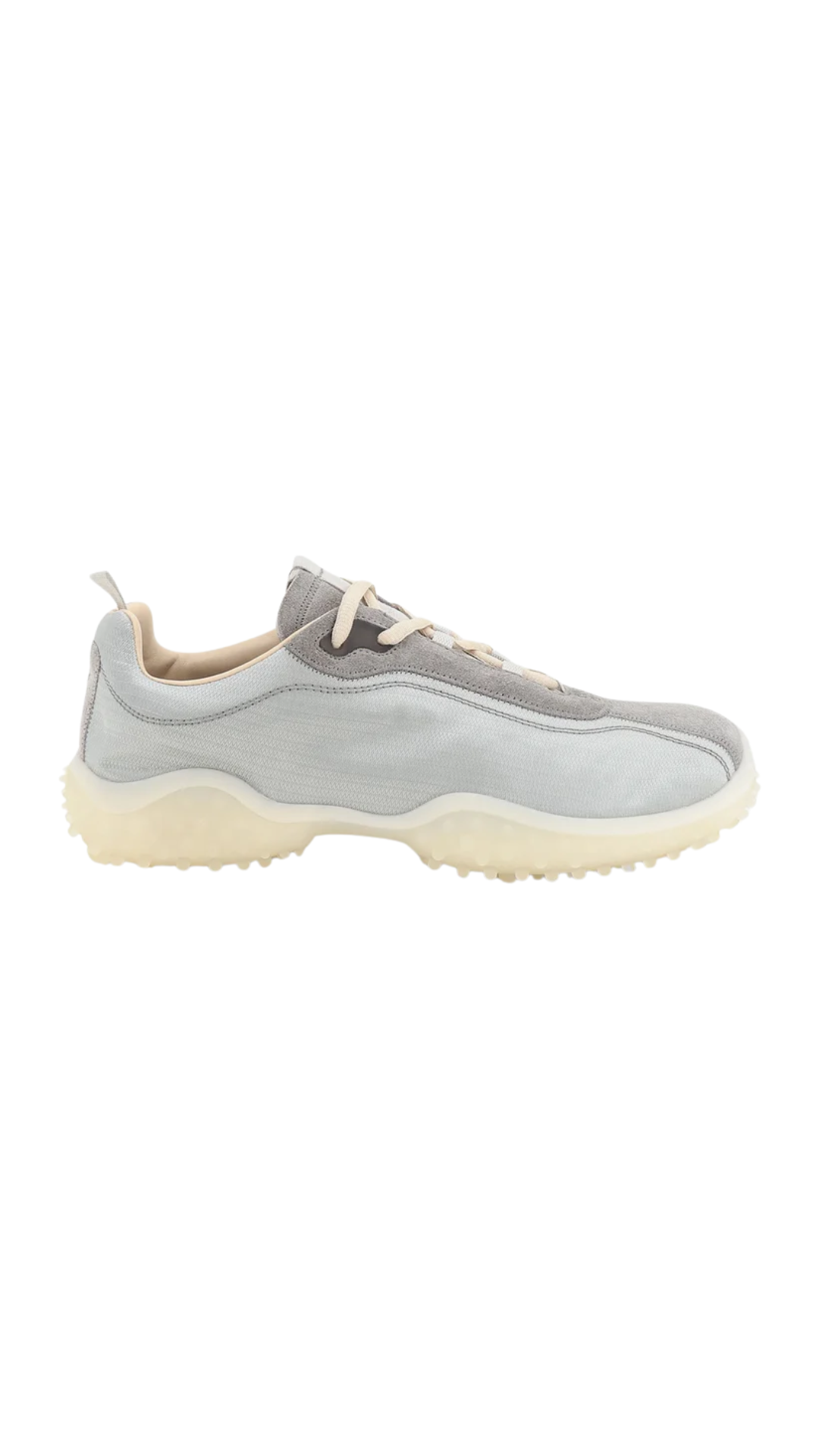 Nylon and Suede Sneakers with Embroidered Logo