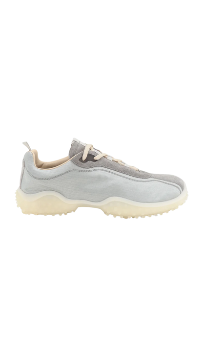 Nylon and Suede Sneakers with Embroidered Logo