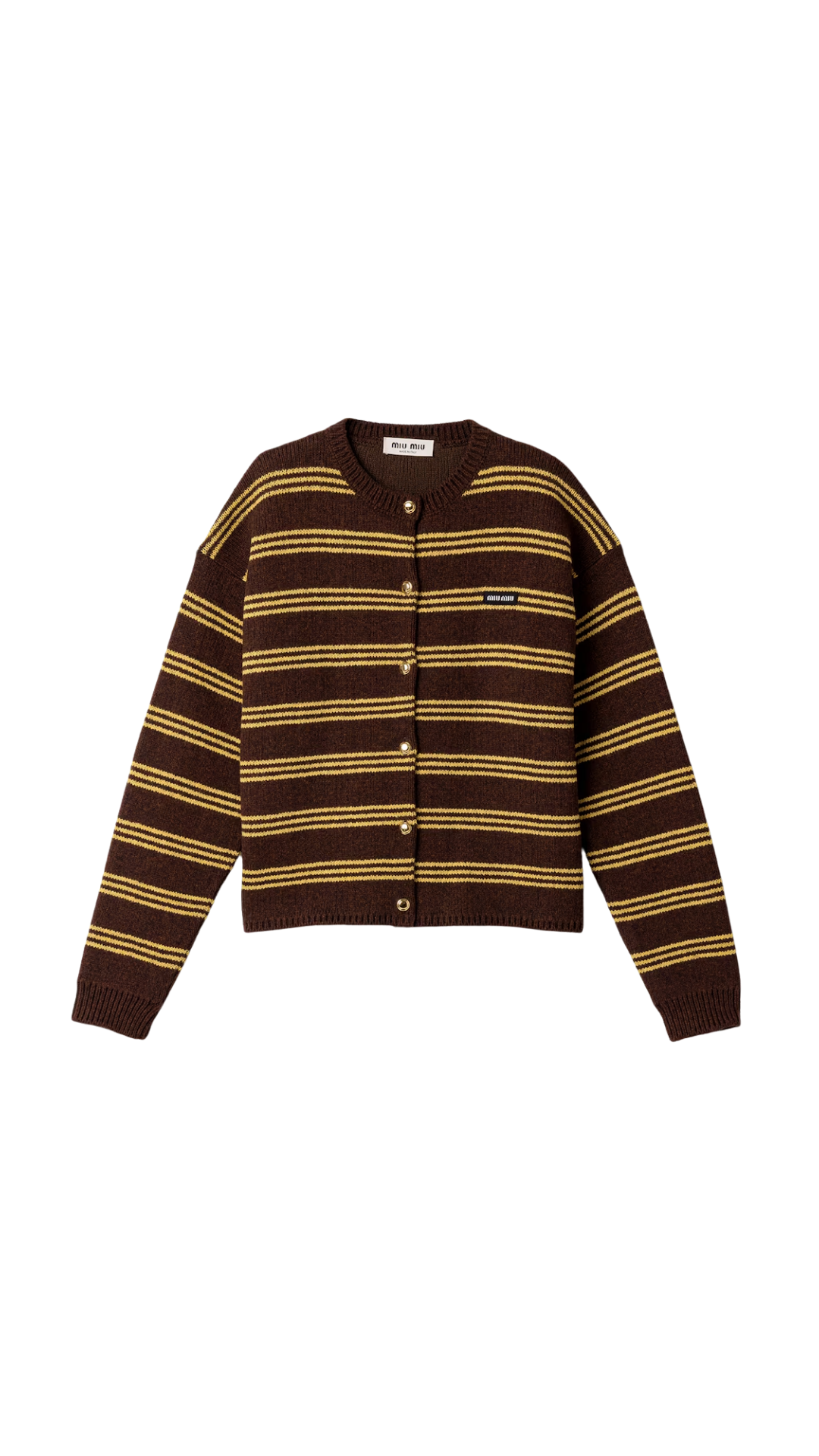 Wool and Cashmere Cardigan in Cocoa Brown