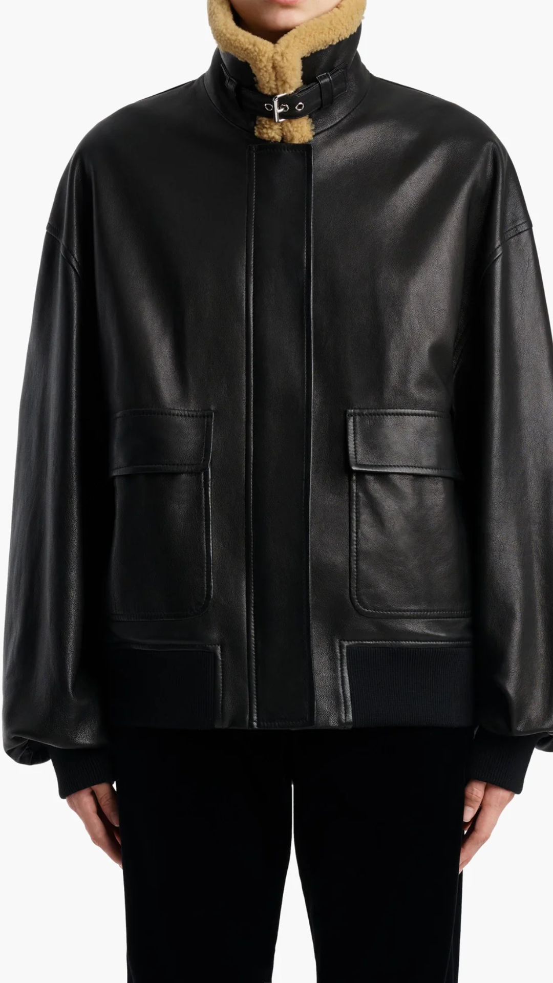 Sandor Jacket in Black Leather