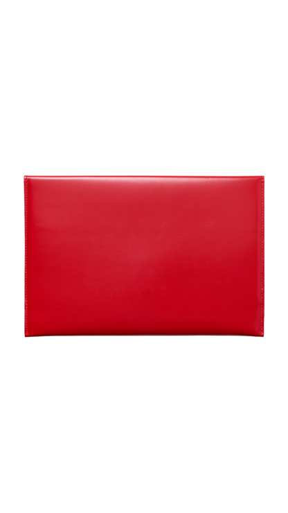 Envelope in Chili Red Shiny Calfskin