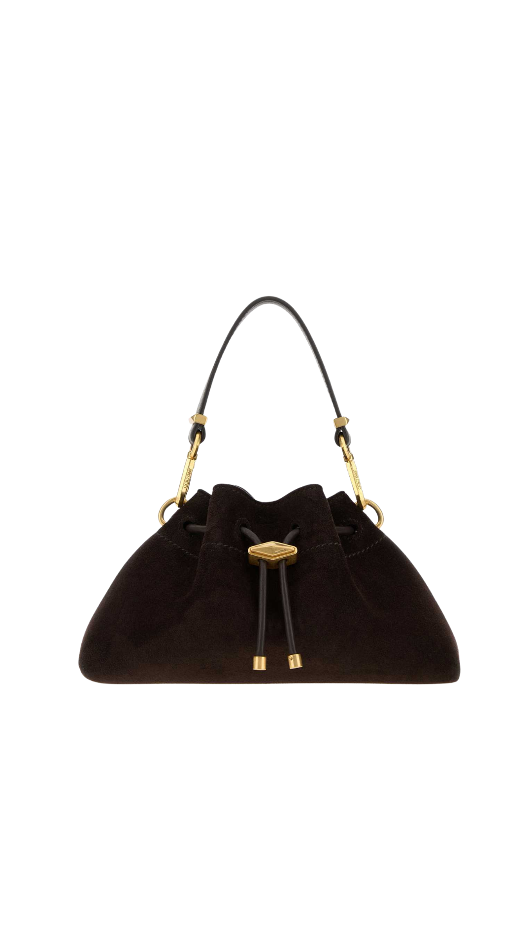 Cinch Small in Coffee Suede Shoulder Bag