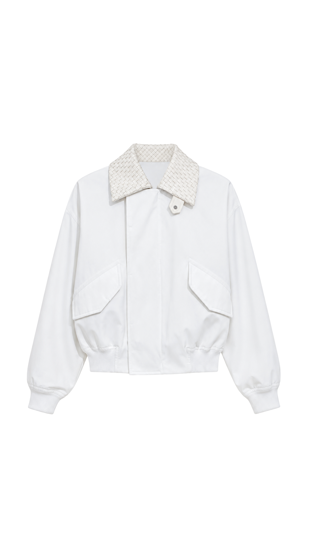 Cotton Blouson in White