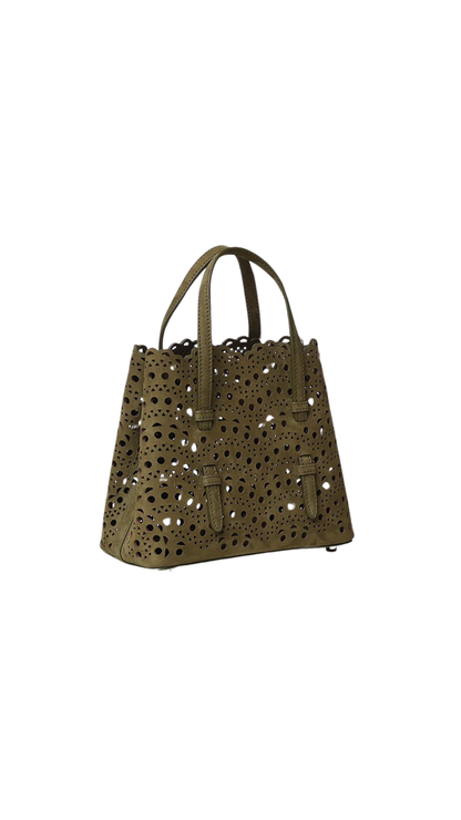 Mina 20 Bag in Green Vienne Wave Nubuck