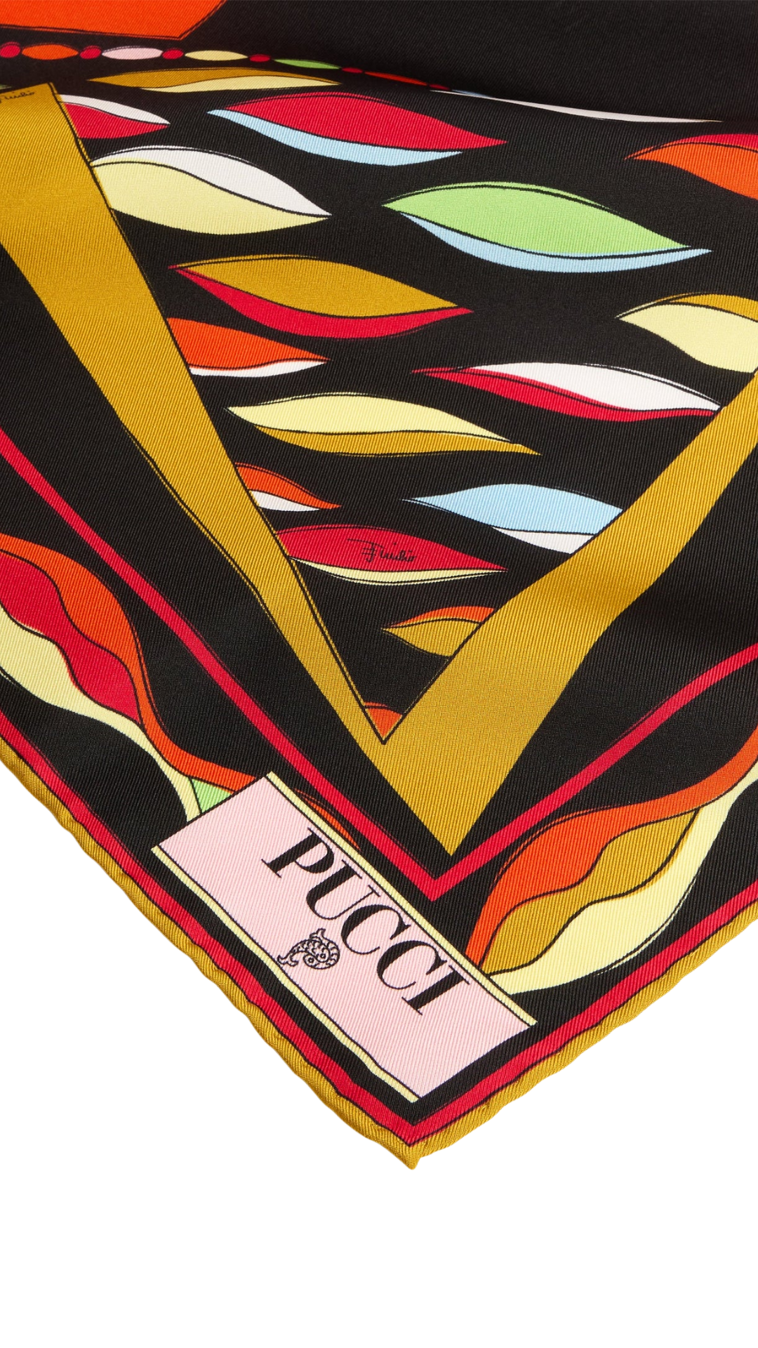 Mixed Print Silk Scarf in Multicolor