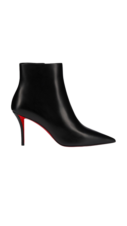 Miss Z Booty 80 mm Low Boots - Calf Leather - Black - Women