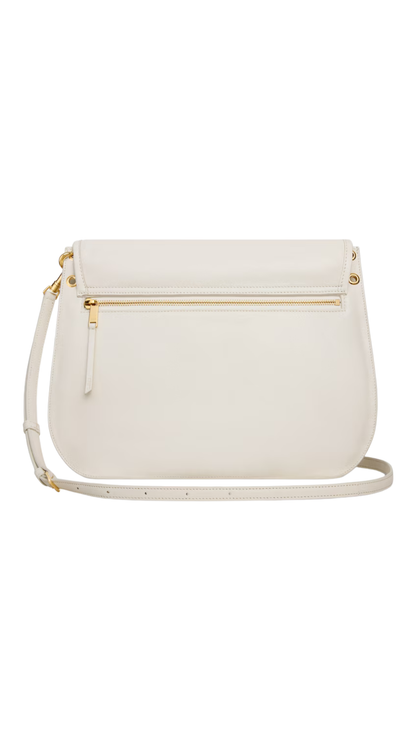 Soft Triomphe Besace in Supple Shiny Lambskin