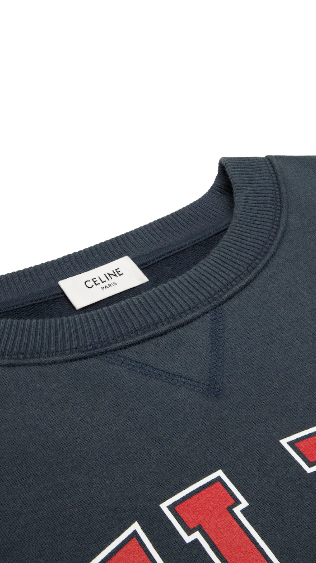 Loose Sweatshirt in Cotton Fleece