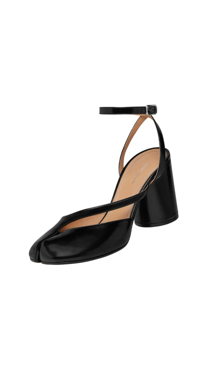 Tabi Pump Sandals in Black