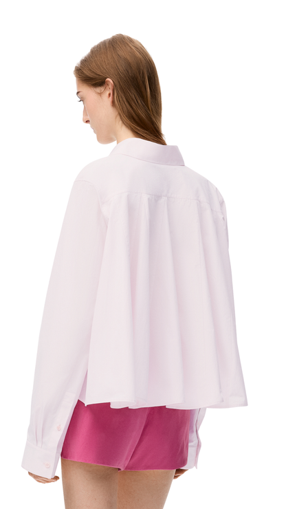 Shirt in Cotton in Light Pink
