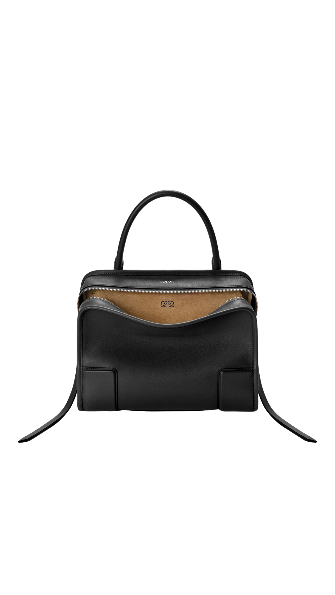 Medium Amazona 180 Bag in Black Soft Calfskin