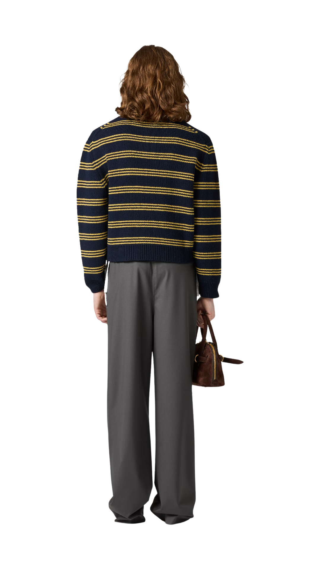 Wool and Cashmere Cardigan in Navy