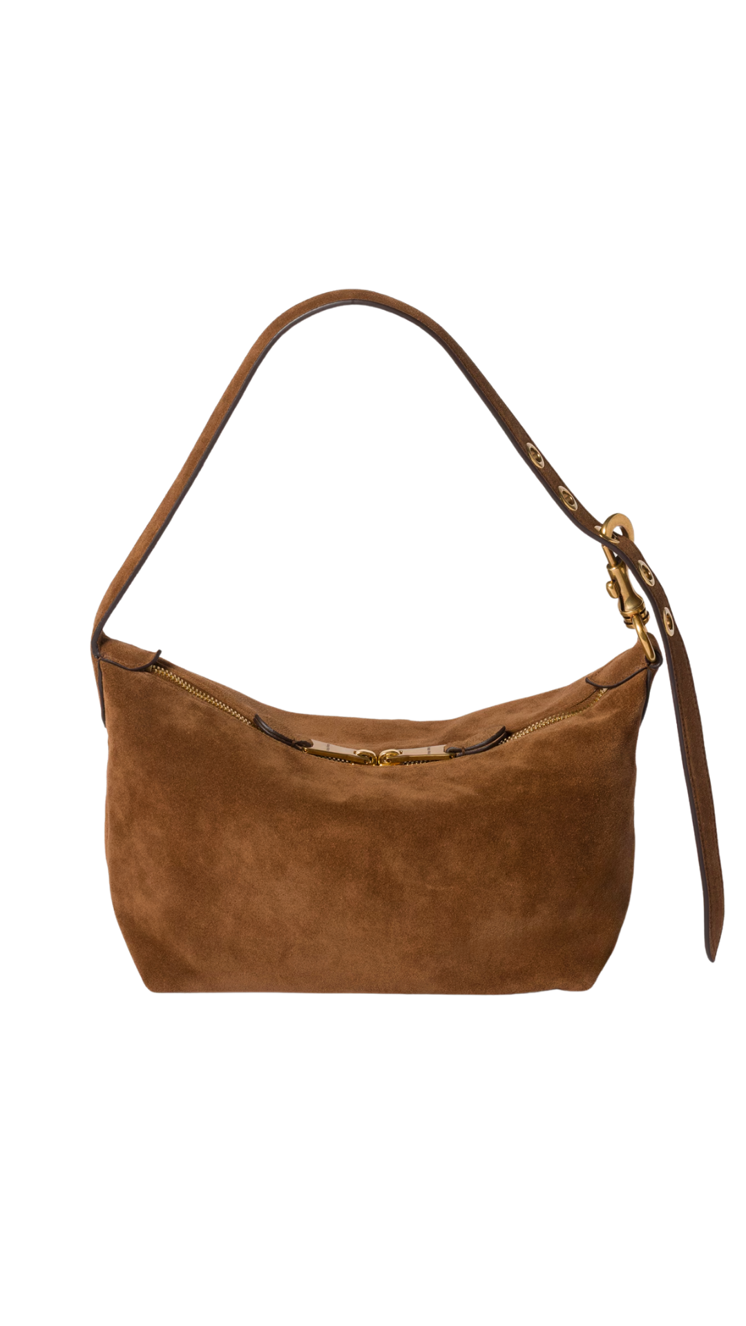 Spirit Suede Bag in Cocoa Brown