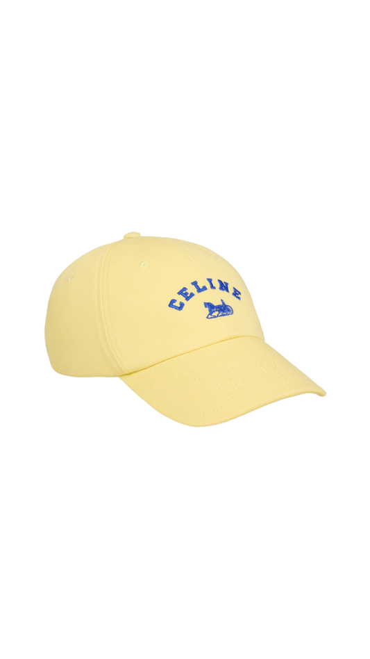 Gorra Celine Richelieu de sarga de algodón azul marino