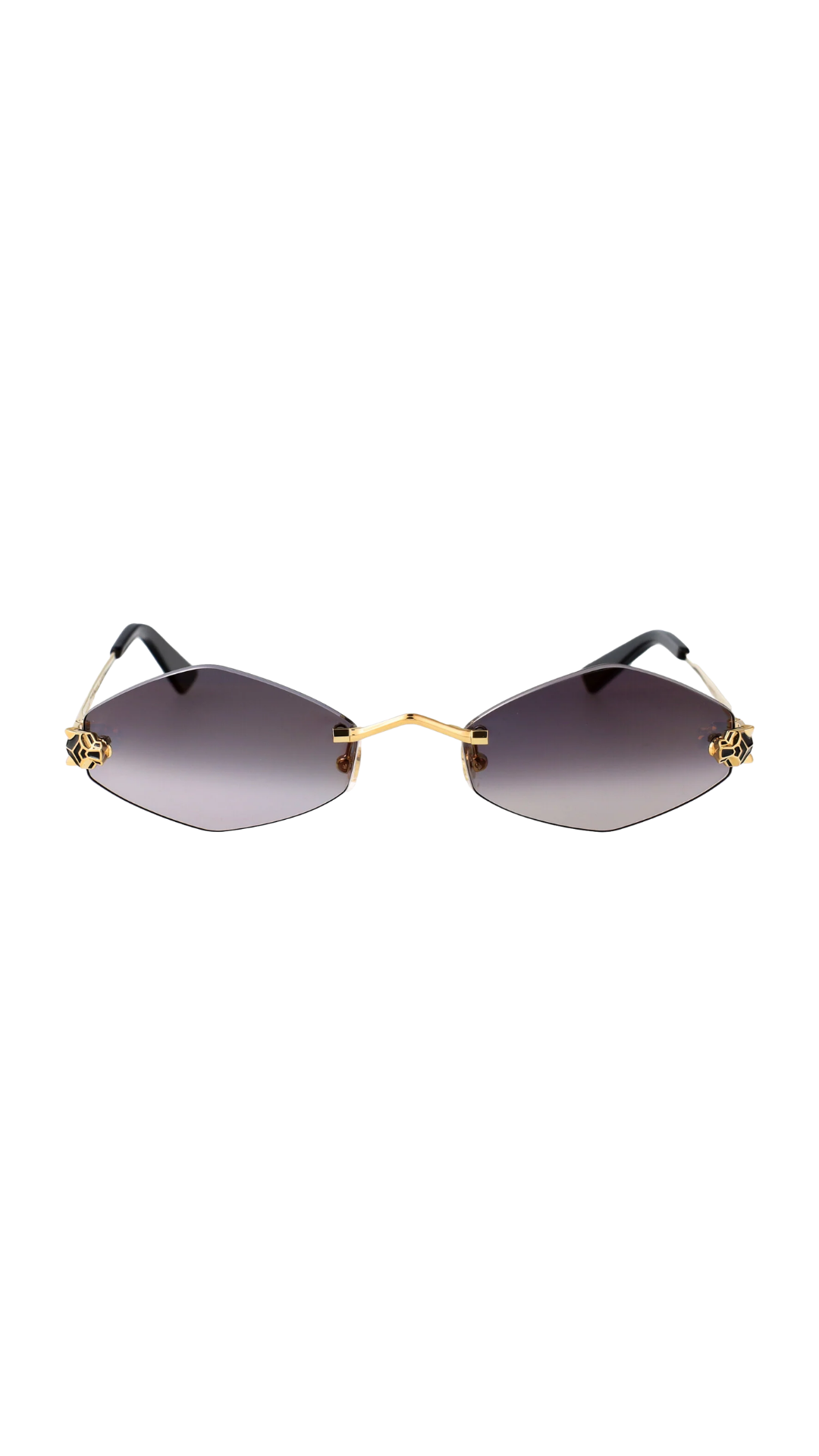 Panthère de Cartier Sunglasses in Gold/Grey