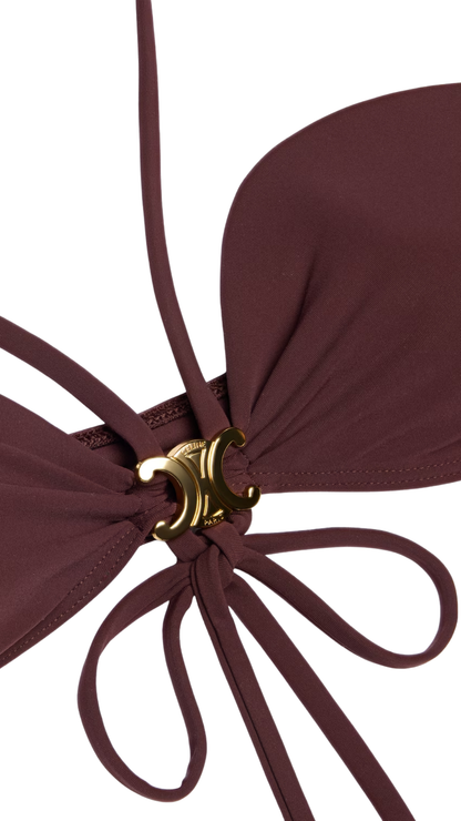 Balconette Top in Prune Matte Jersey