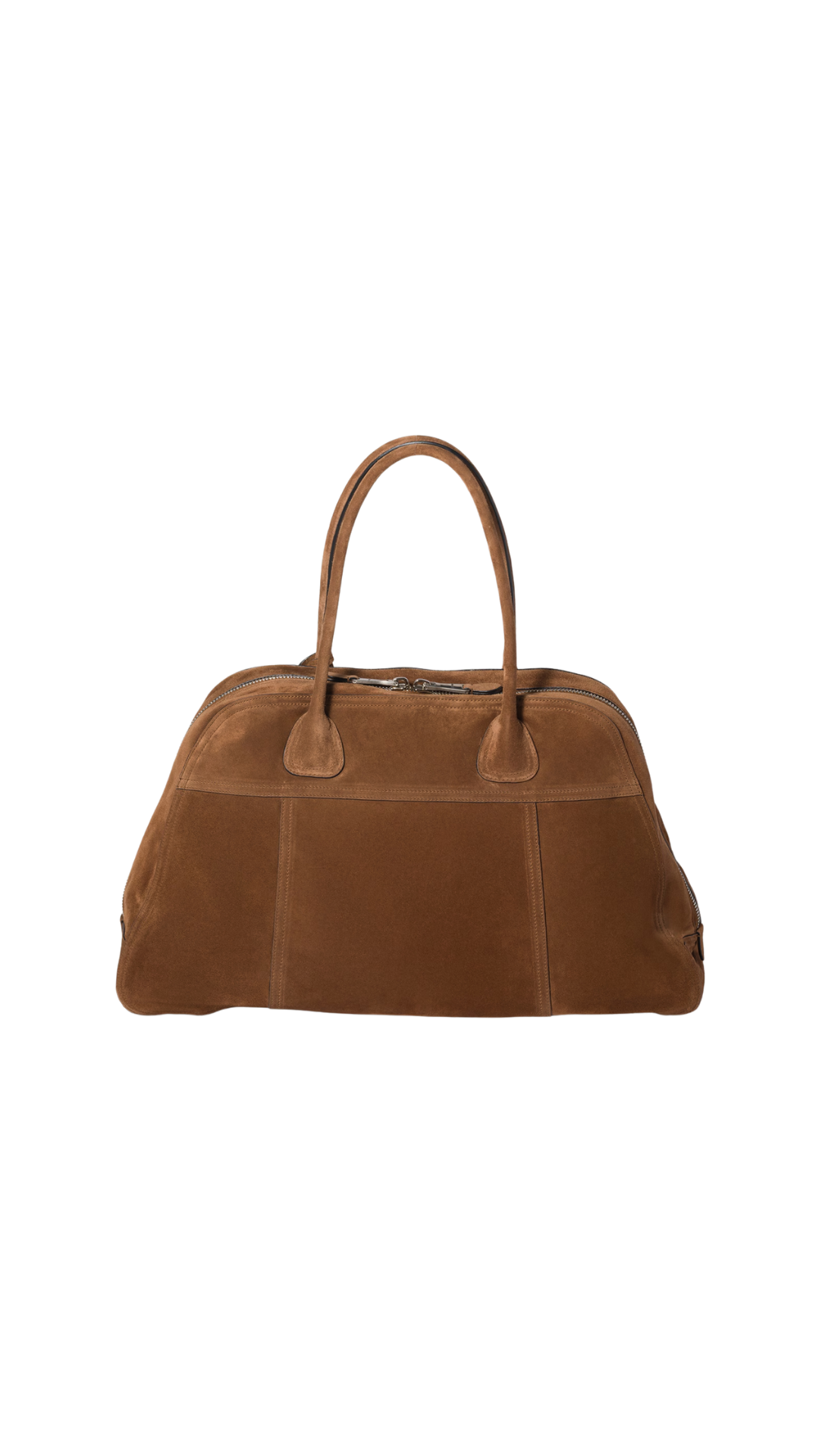 Suede Bag in Cocoa Brown