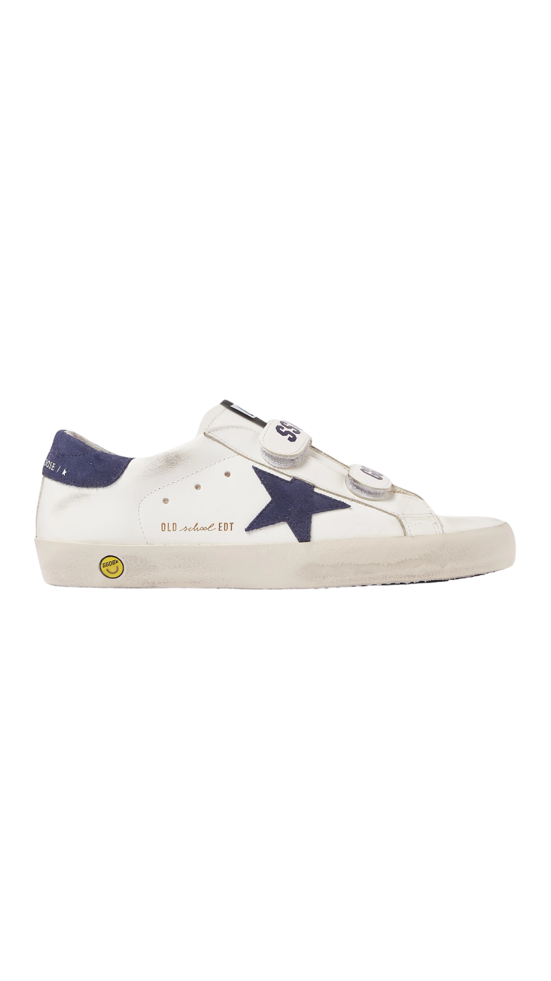 Old School Sneakers With Suede in White