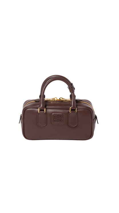 Arcadie Leather Bag in Briarwood