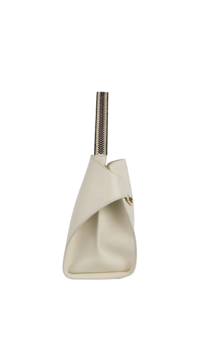 Hug Soft Shoulder Bag (L) in Mascarpone/Testa di Moro