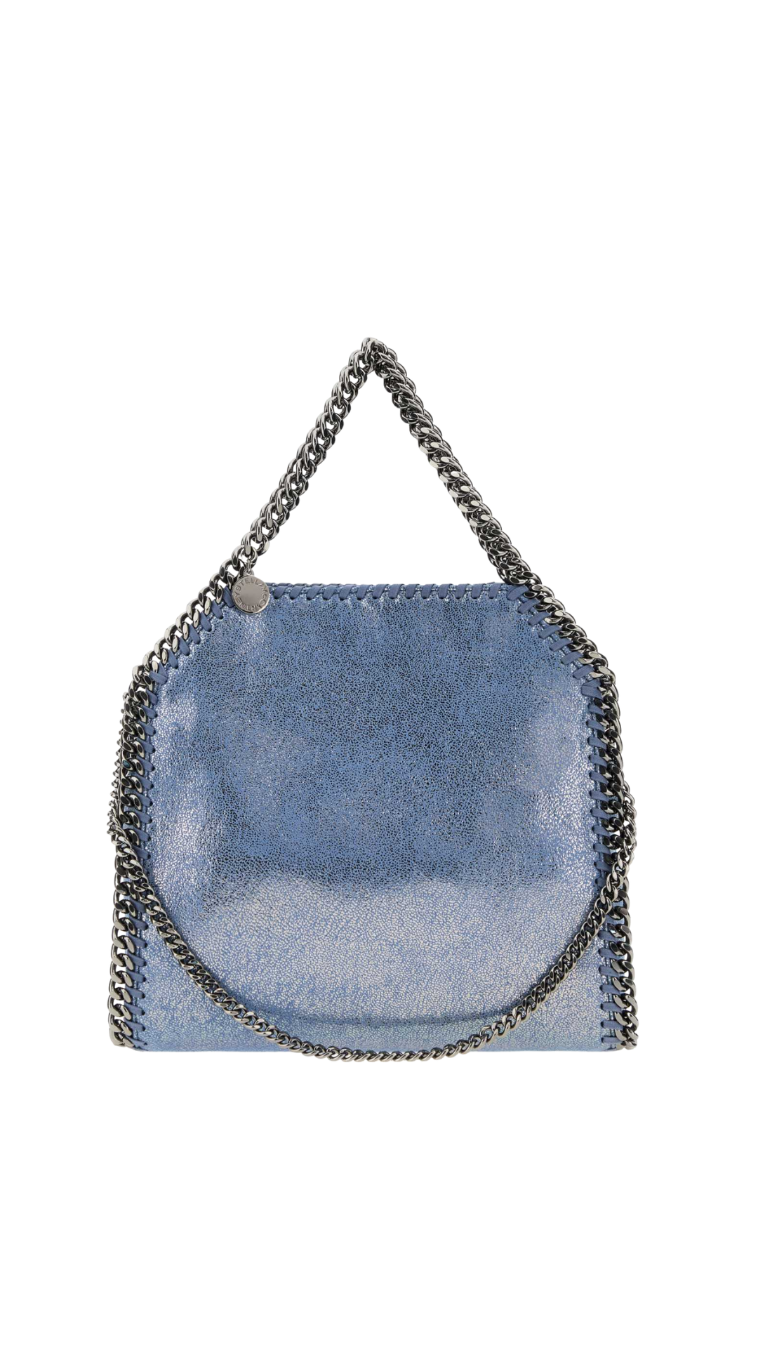 Falabella Mini Metallic Tote Bag in Blue