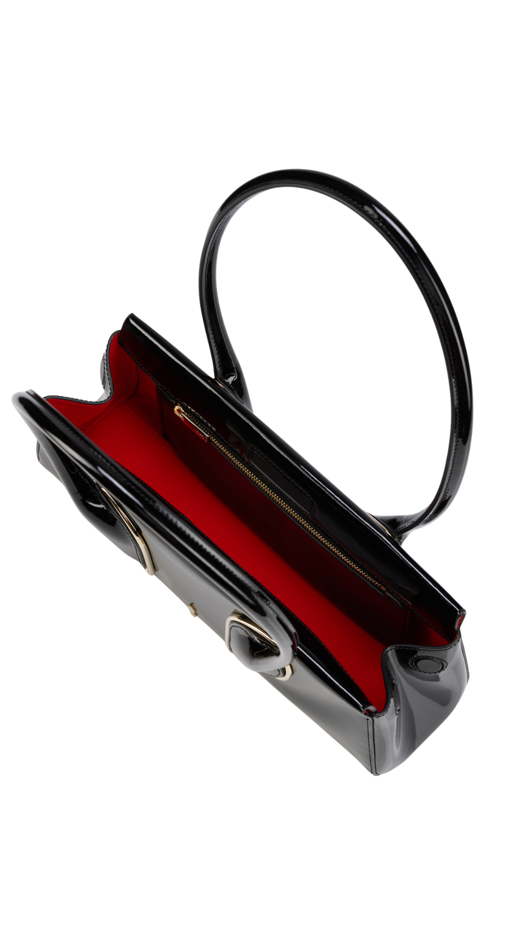 Venus Shoulder bag - Patent calf leather - Black