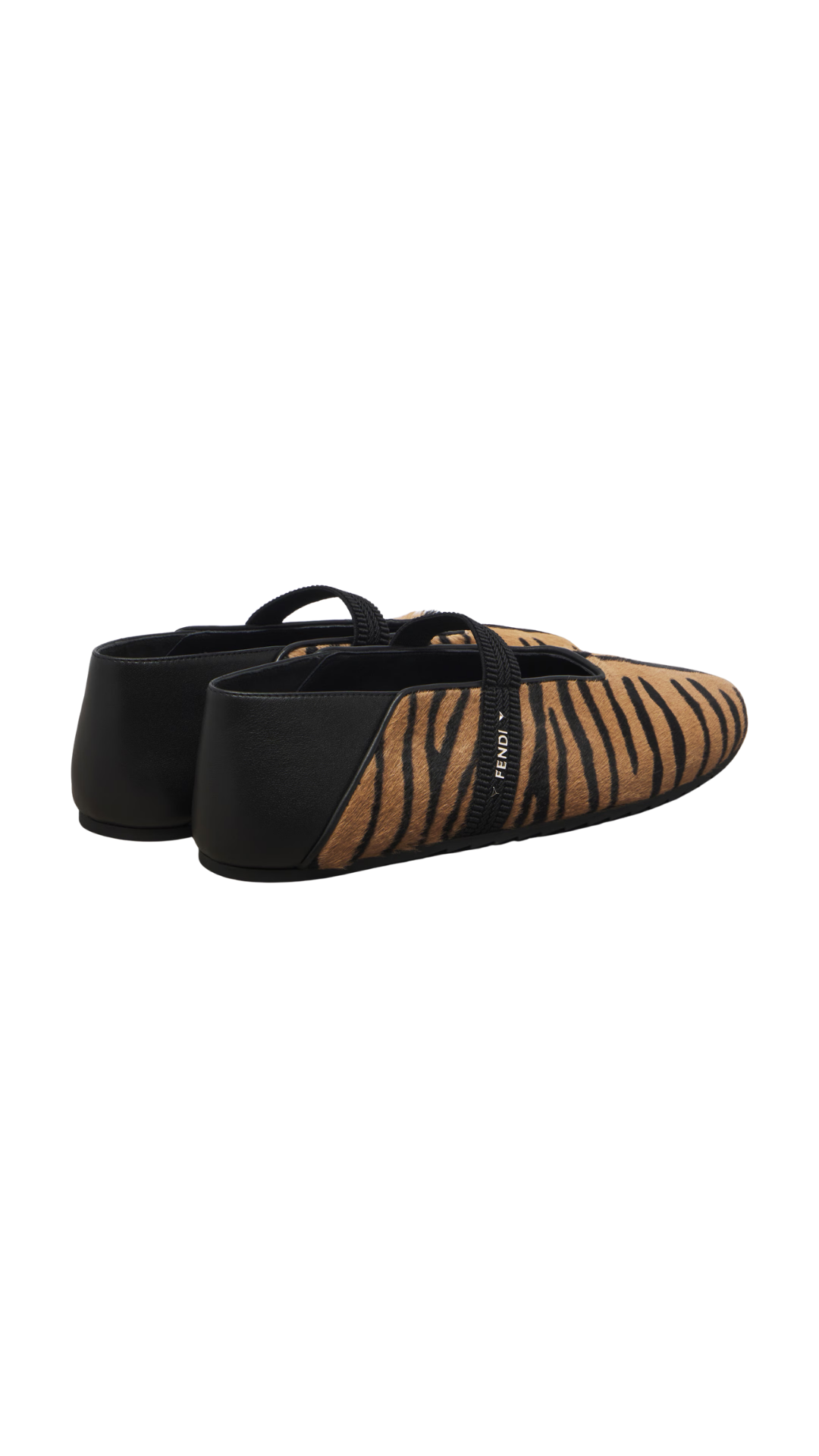 Academia Calf Hair Ballet Flats in Brown