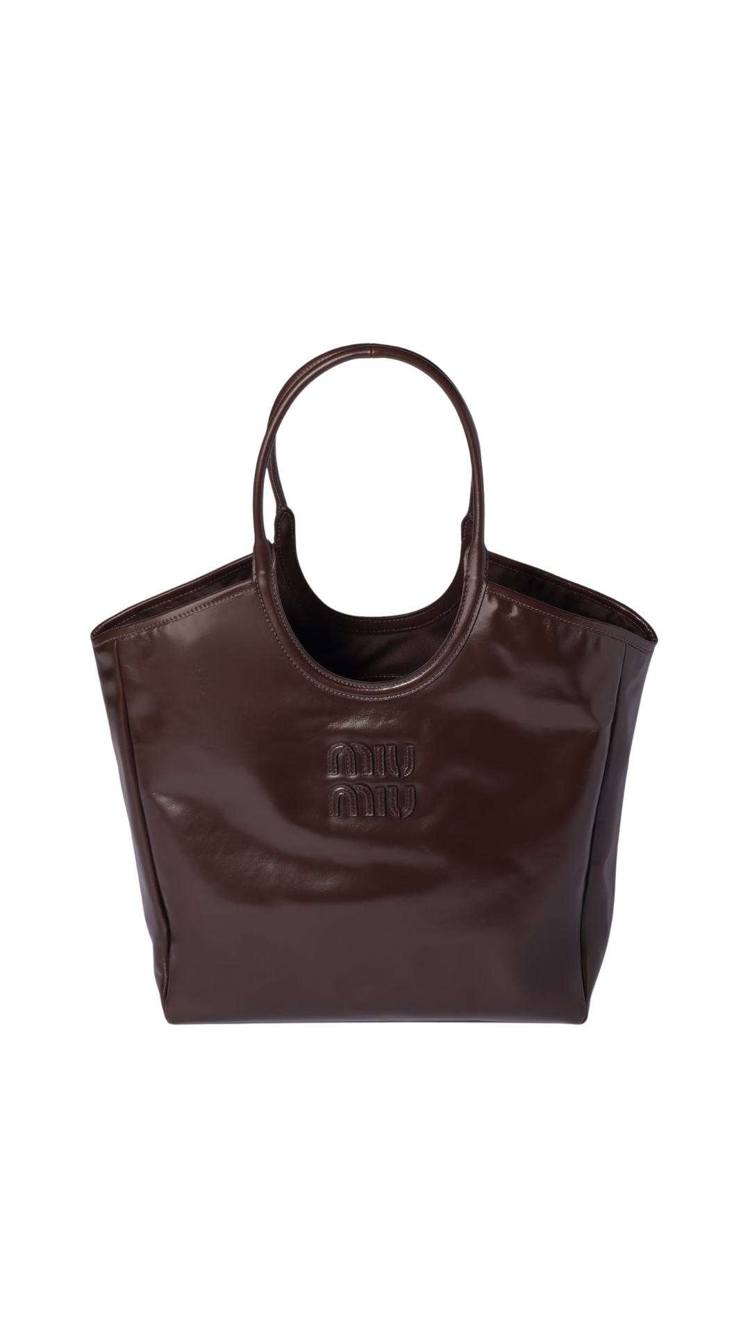 Ivy Leather Bag in Dark Brown