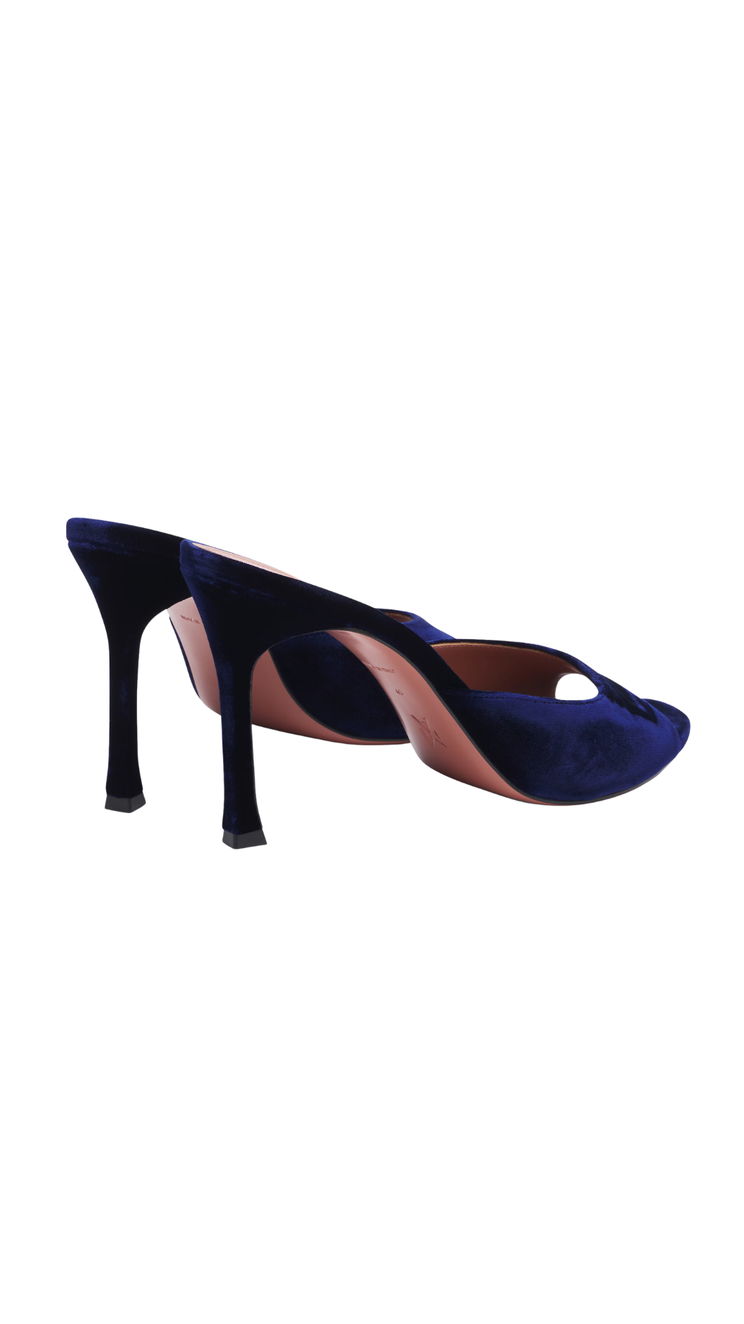 Alexa Velvet Mules in Blue