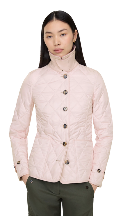 Quilted Fernleigh Jacket in Mallow Pink