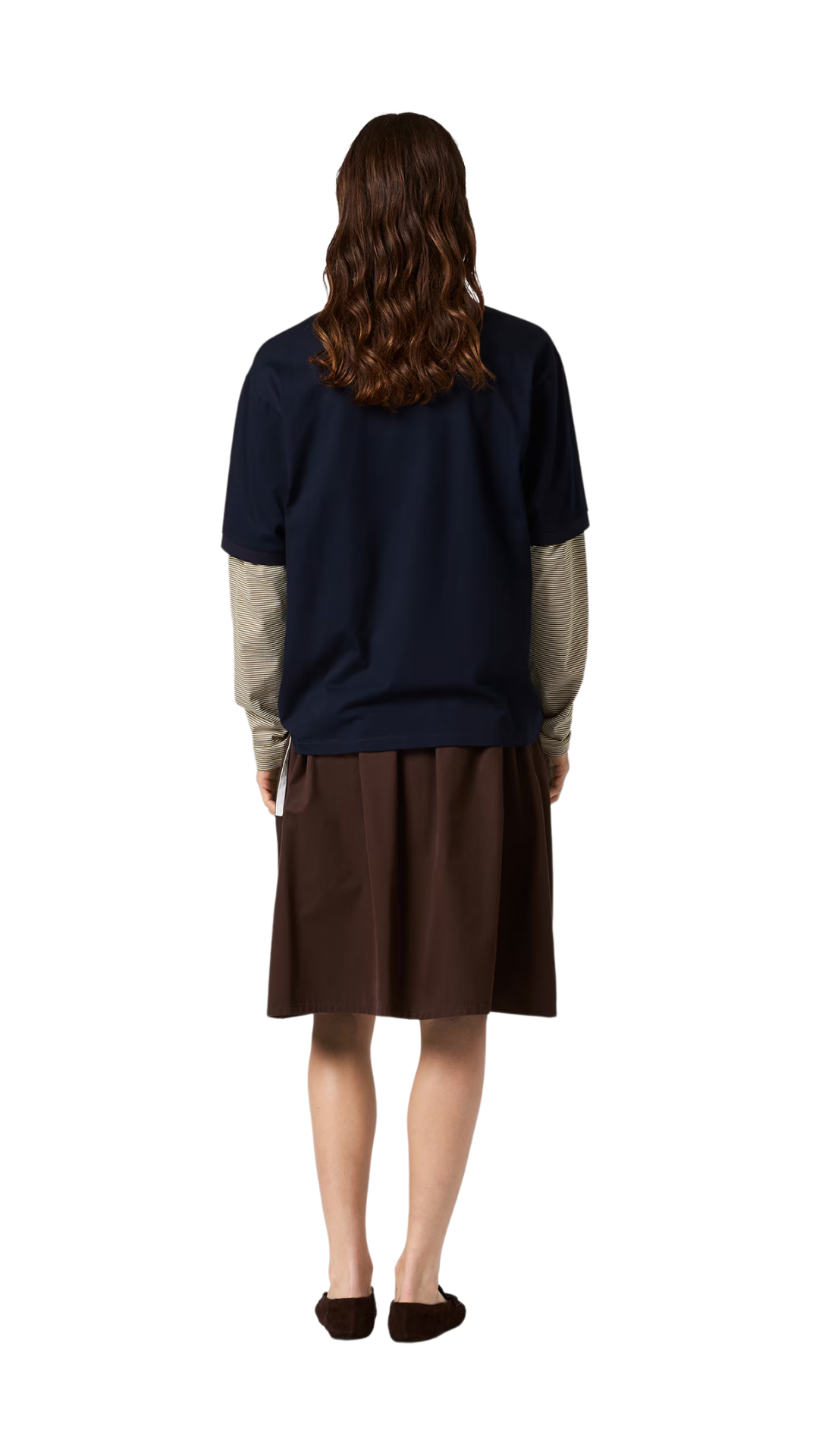 Jersey Polo Shirt in Blue/Olive