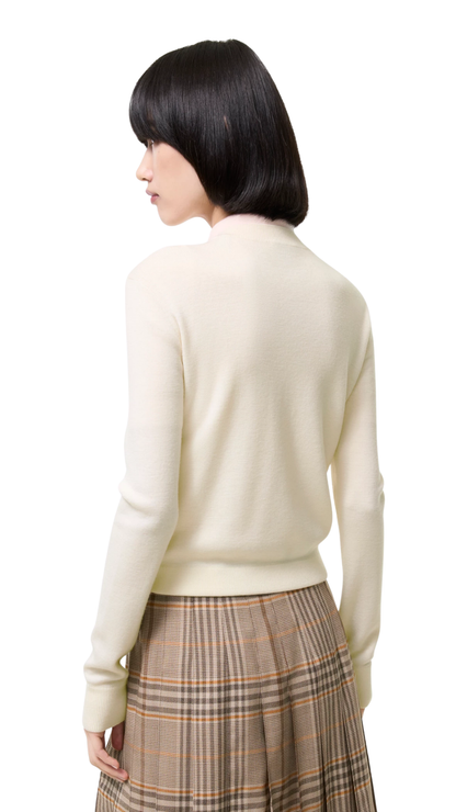 Quilted Nylon and Wool Fulbrook Jacket in Ceramic White