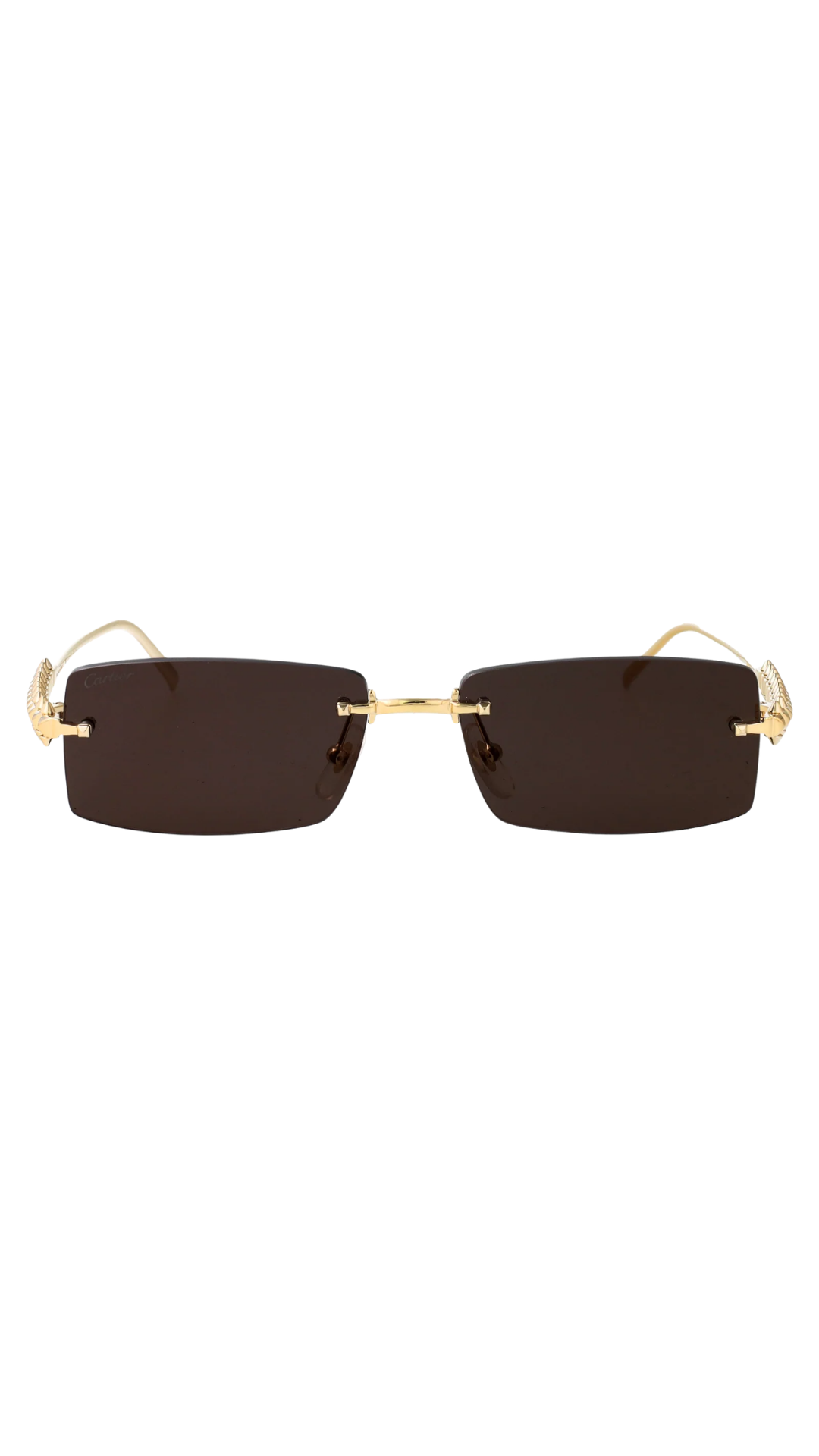 Clash de Cartier Sunglasses in Rectangular Shape and Black Lenses