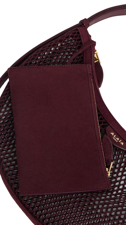 One Piece Demi Lune Bag in Garnet Red
