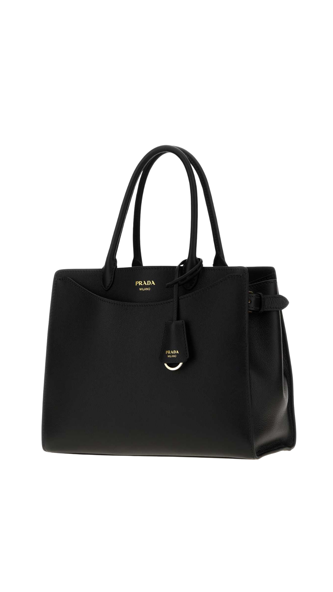 Prelude Leather Handbag in Black