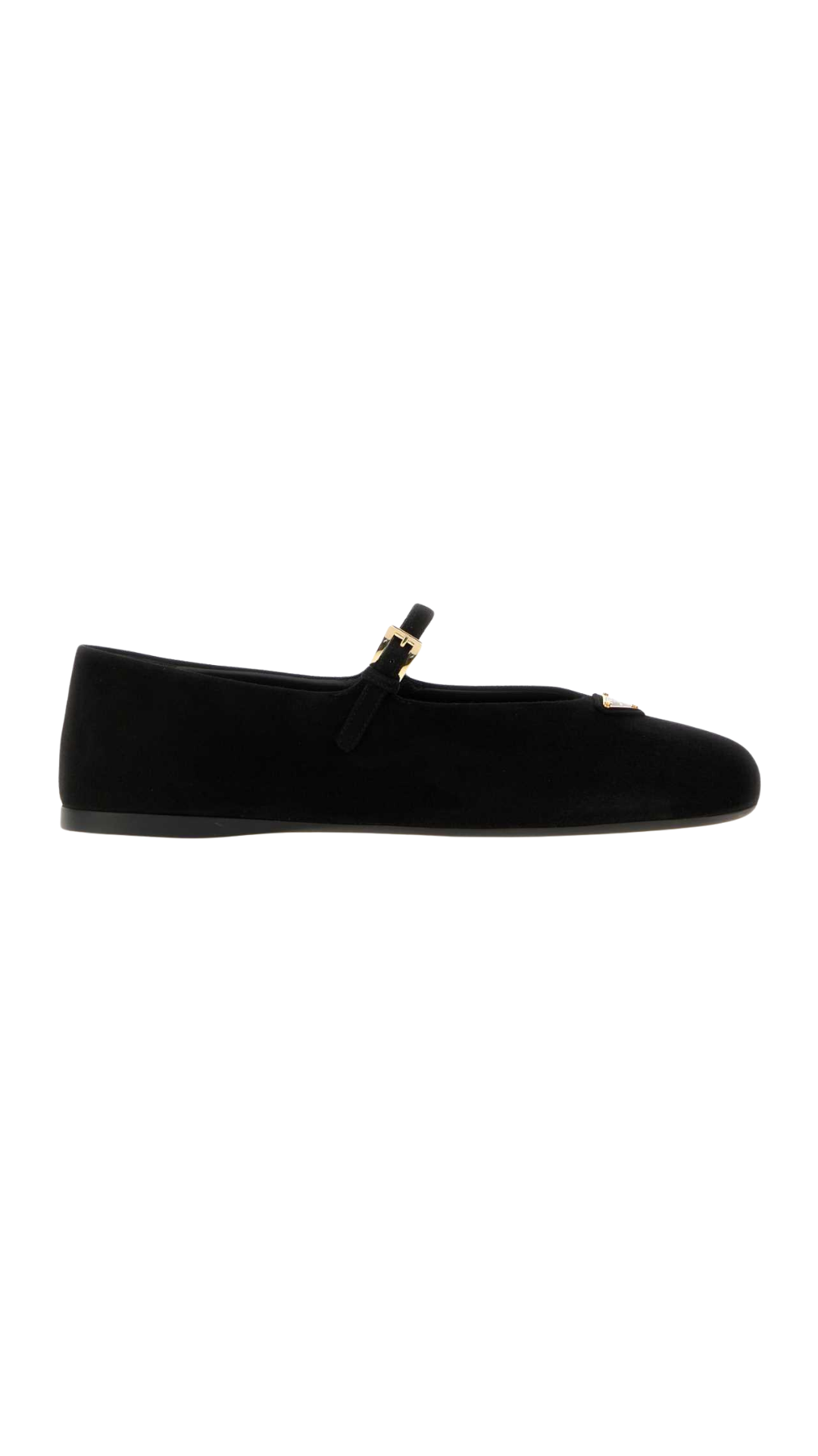 Suede ballerinas in Black