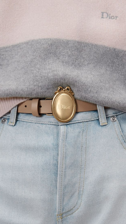 Dior Médaillon Belt in Glove Smooth Calfskin, 20 MM