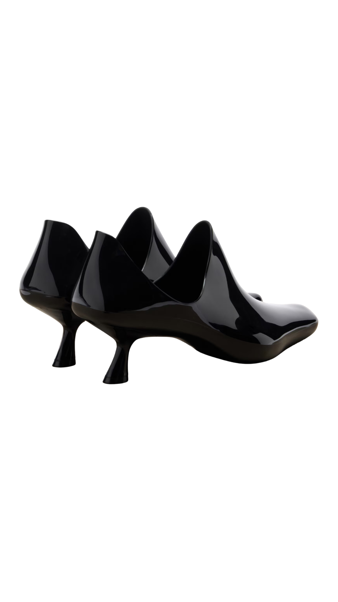 Emily PVC Ankle Boots in Black