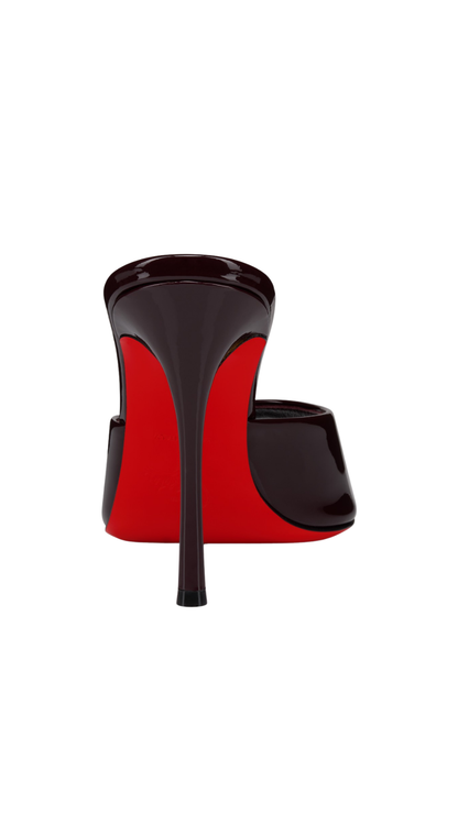 Me Dolly 100 mm Mules - Patent Calf Leather in Dulse