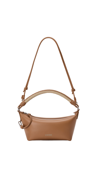 Cala Mini Bag in Mocha/Beige Mellow Nappa Lambskin