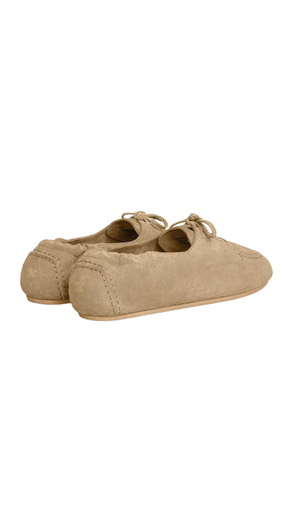 Adam Lace-Up Loafer Beige
