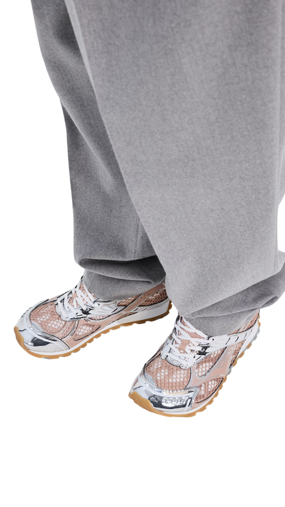 Orbit Sneaker in White/Terra Pink