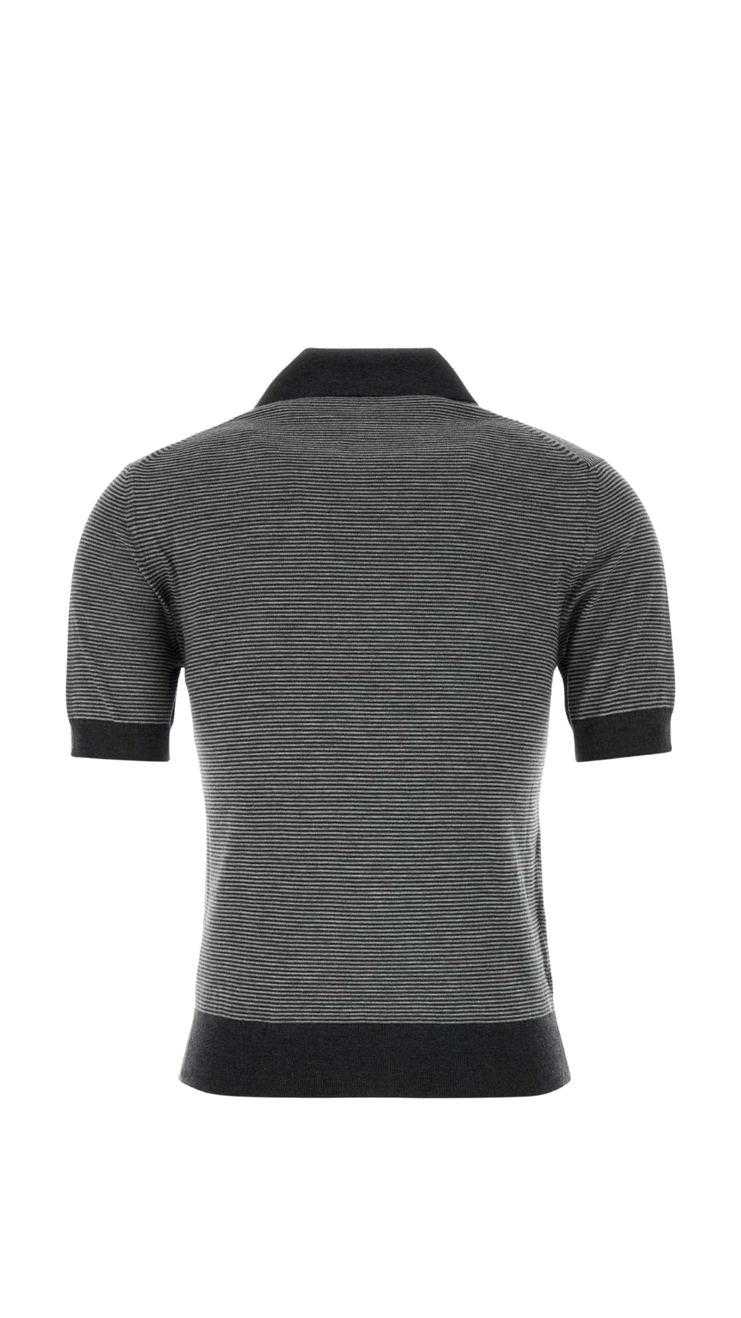 Knit Polo Shirt in Steel Gray