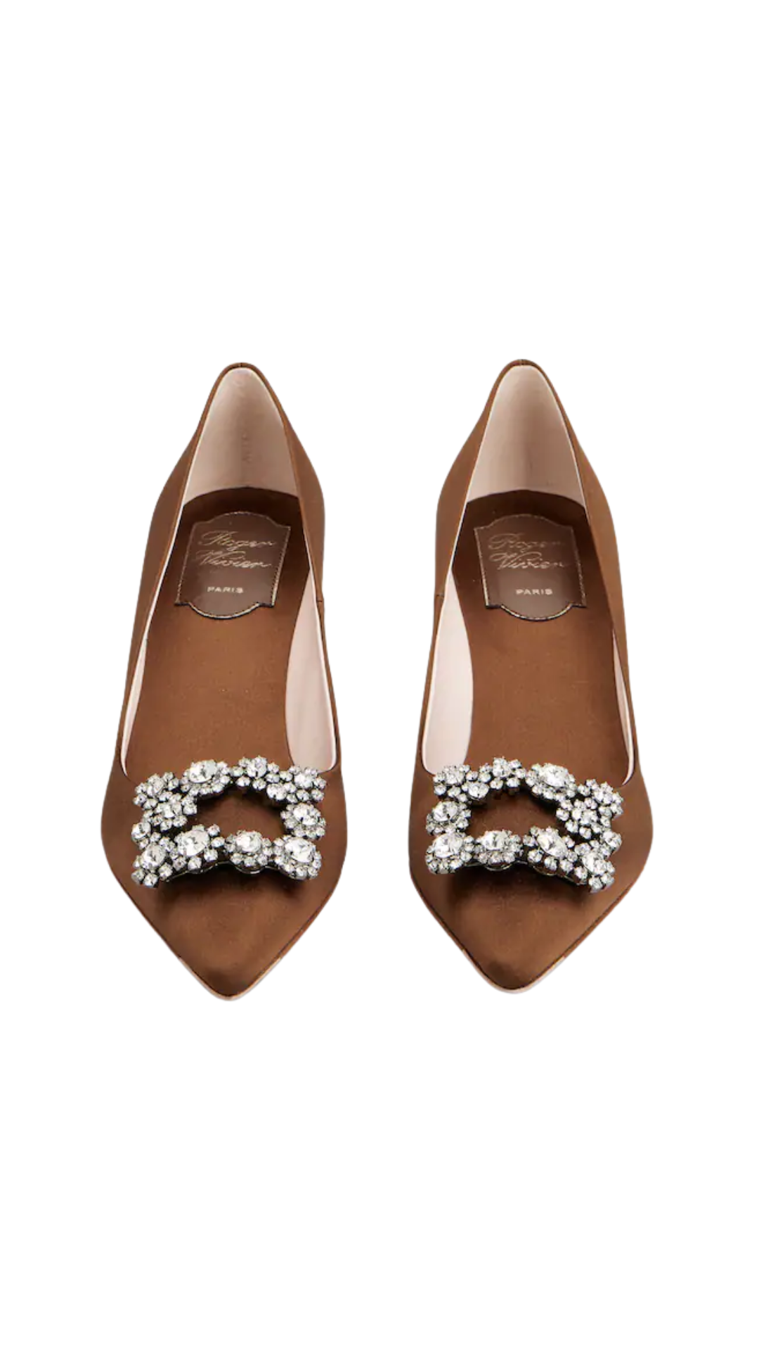 Efflorescence Pumps in Brown Satin